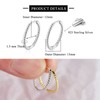 Twisted Mini Hoop Earrings Silver 925 Small Gold Ear Hoop