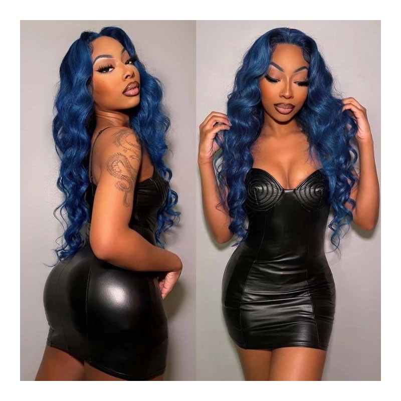 4CG BLUE Body Wave Hair Extensions 18 20 22 Inch