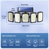 Luces Solares De Exterior, 300led 3 Modos Luz De Inundación