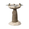 Goebel Figurine Winter Bird Bath - Winter Forest Christmas