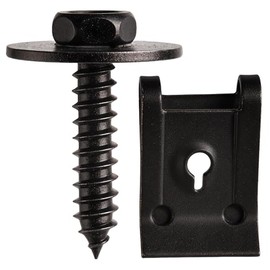 LINCICI 20pcs M4.2 Fender Liner & Splash Shield Screw Kit - Hex Head Bolts with U Nuts, Universal Automotive Fasteners​