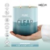 Candle-lite Pure Clear: 16oz Candle—2 Wicks of Leafy Greens &