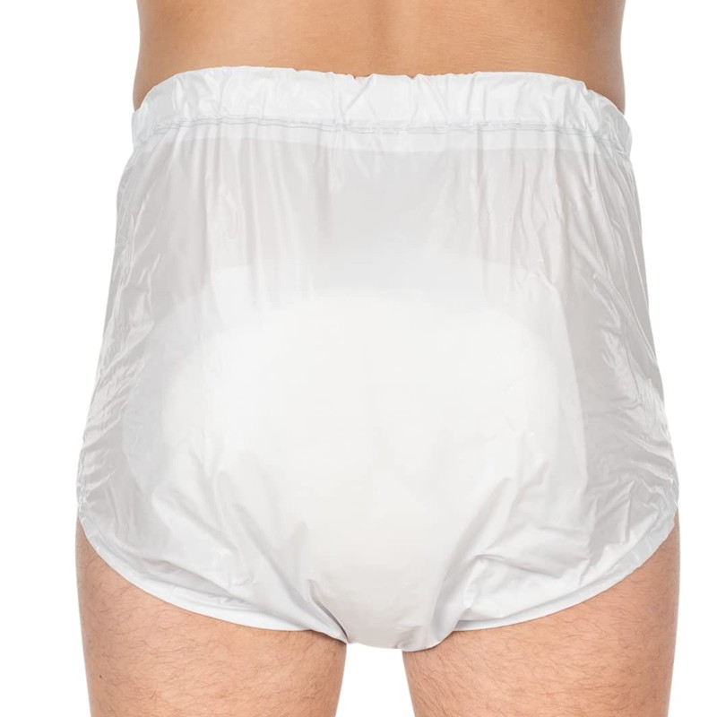 Suprima 1250 Unisex PVC Buttoned Briefs - lavender, size: xl