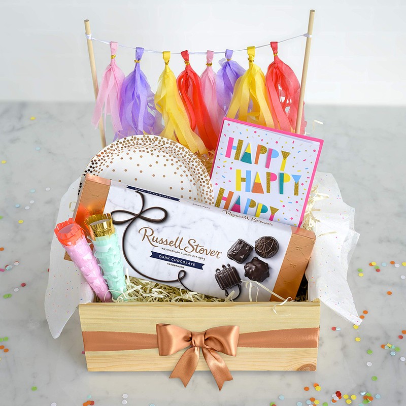 Russell Stover, Dark Chocolate Assortment, Chocolate Gift Box, 9.4 Ounce