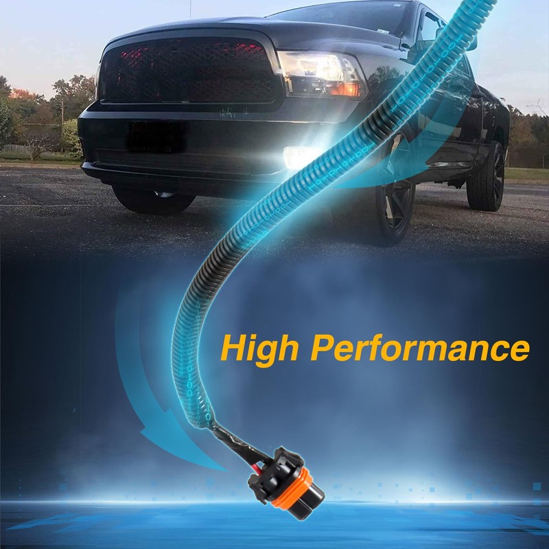 KPALAG RH&LH Fog Lights Jumper Wiring Harness Pigtail Compatible with