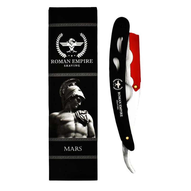 Maquinilla de afeitar recta para peluquería profesional con 20 cuchillas