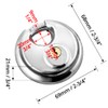 QWROK Round Disc Lock, Outdoor Heavy Duty Keyed Padlocks with
