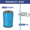 sourcing map 4mm Polypropylene Rope Braided Ropes, 100m Nylon Rope