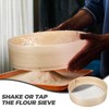 PRETYZOOM Flour Sifter for Baking, Wood Round Flour Sieve Strainer