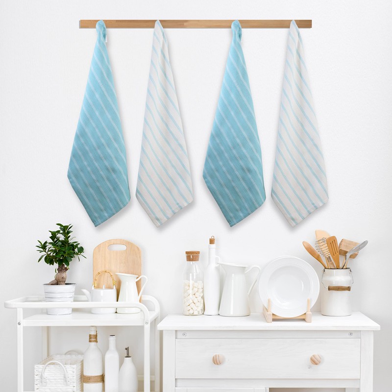 LANE LINEN Kitchen Tea Towels Set – 4 Pack (18”