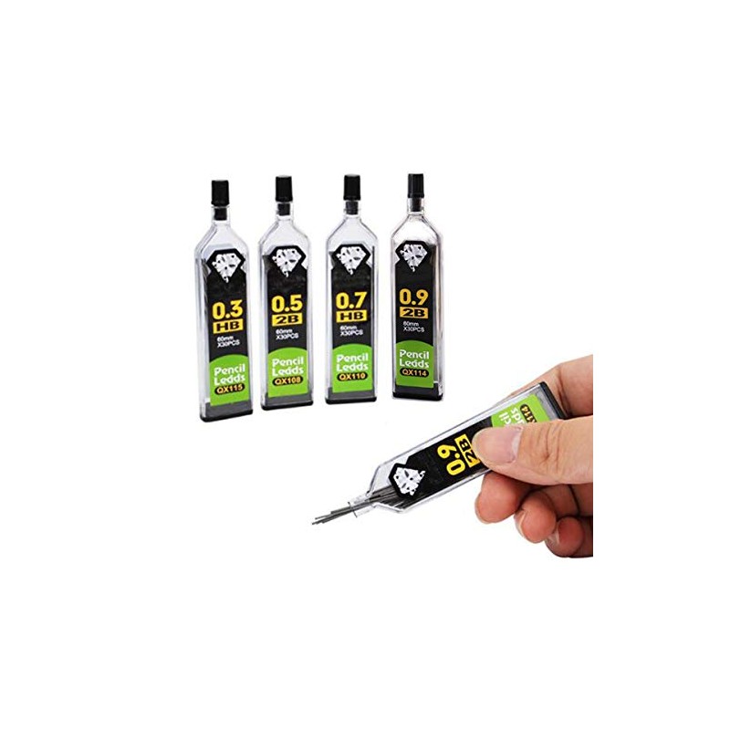 TOOLSTAR 150 Pcs Mechanical Pencil Leads 0.5mm 2 Hour Shatterproof