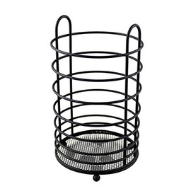 Dependable Kitchen Cutlery Holder Utensil Caddy Mesh Bottom Finish (Black)