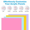 PATIKIL 1/8 Inch Thick Acrylic Sheets, 2Pack 10x8 Inch Plastic