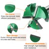 sourcing map Forstner Drill Bit 1-9/16" (40mm) Carbide Upgraded 3