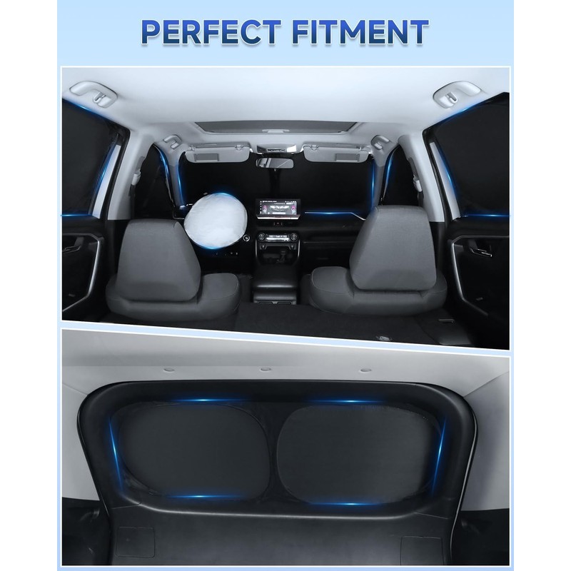 6PCS Window Shades for Ford F150 4-Door (2015-2025) Accessories –