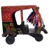 Purpledip Auto01 Indian Car Rickshaw Tuk Tuk-Tuck: Decorative Handmade Accent