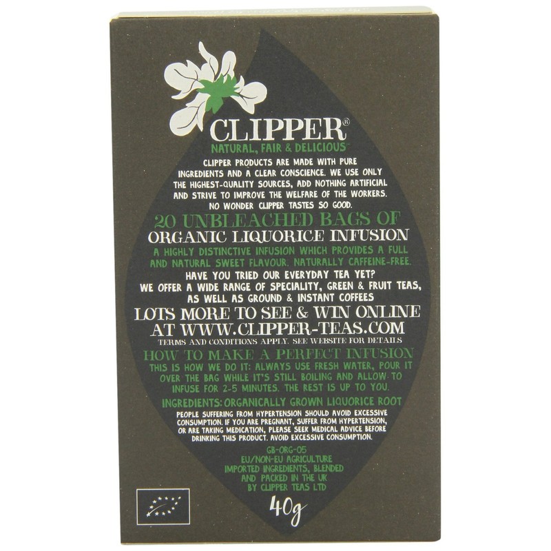 (4 PACK) - Clipper - Organic Liquorice Infusion | 20