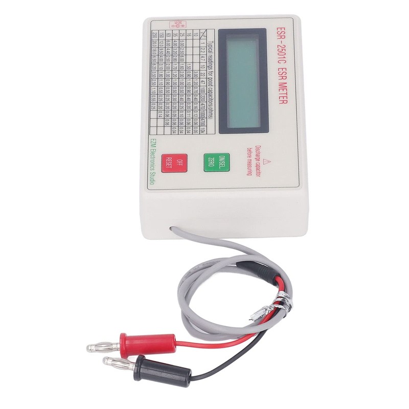 Fafeicy ESR Capacitor Tester, Intelligent Shut-Off Function DC Short Circuit