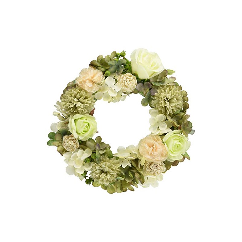 KI Japan 163169 WH Antique Wreath, φ9.1 x 2.6 inches