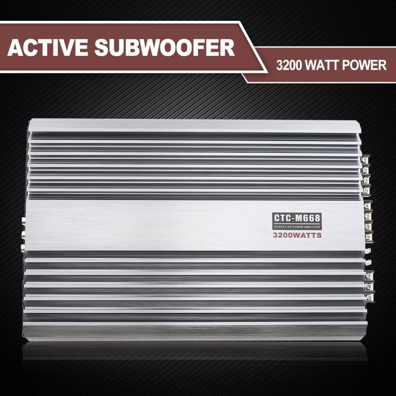 Yaeccc 3200W Watt 4 Channel Car Truck Amplifier Stereo Audio