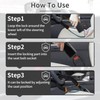 Upgraded car Steering Wheel Lock with Alarm Function, seat Belt