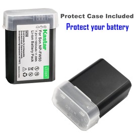 Kastar NP-FW50 2-Pack Battery and LKD2 USB Charger Compatible with Sony ILCE-QX1, ILCE-QX1L, NEX-3, NEX-3N, NEX-5, NEX-5N, NEX-5R, NEX-5T, NEX-6, NEX-7, NEX-C3, NEX-C5, NEX-F3 Camera
