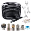 Sewer Jetter Kit for Pressure Washer 50 ft 5800PSI Drain