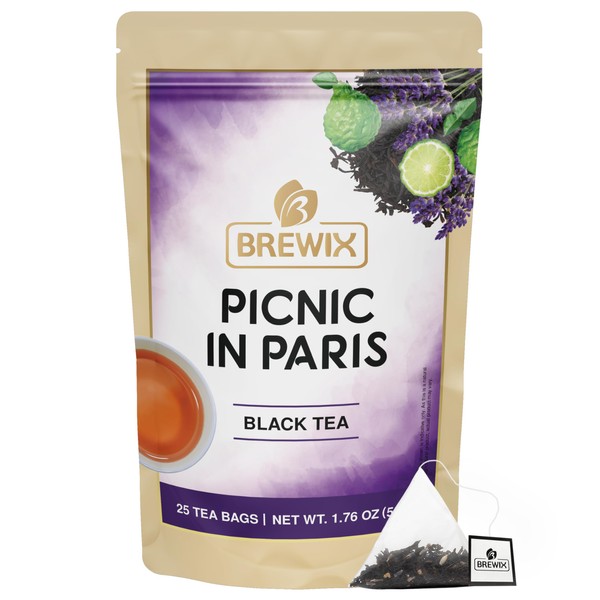 BREWIX, Earl Grey Lavender Tea, Picnic in Paris Black Tea