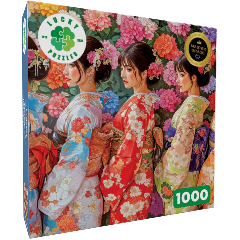 Lucky Puzzles - Petal Whispers: A Geisha's Harmony - 1000