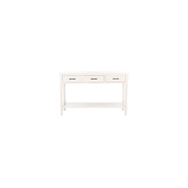 Safavieh Home Collection Peyton Distressed White 3-Drawer Lower Shelf Console Table CNS5705A