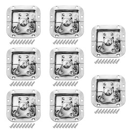 GBGS 8 Pcs Spring Loaded Recessed Flight Case Latch,Butterfly Twist Latch for PA DJ Rack/Road Case,3-1/8"x 3"