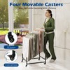 WYJREES 12-Tier Tile Display Rack, Rolling Tile Display Stand for