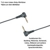 Klykon Auricolari poliziotti da 3,5 mm, 1 pin, con un