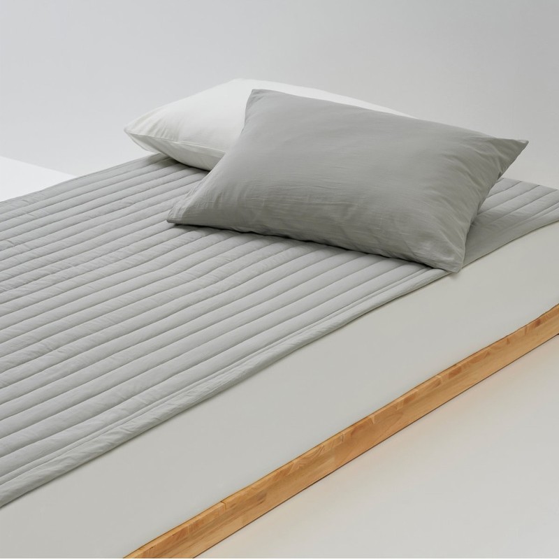 JAJU [JAJU] Cotton Washing Pigment Reversible Pad_SS_Gray