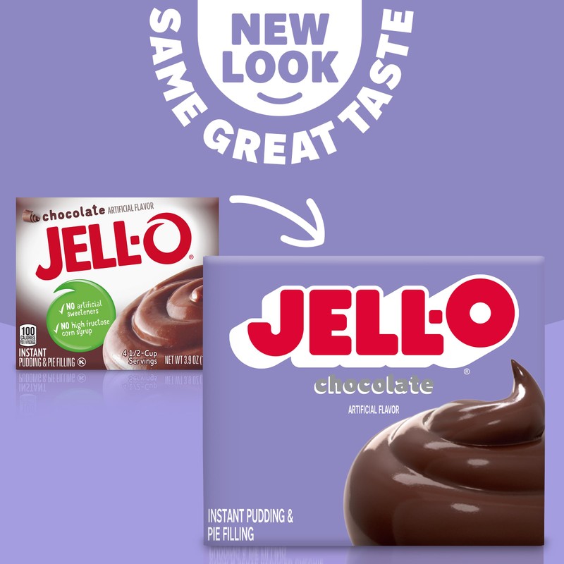Jell-O Chocolate Instant Pudding & Pie Filling Mix (24 ct