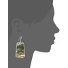 Robert Lee Morris Large Sculptural Shell Rectangle Drop Earrings
