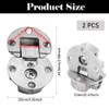 2 PCS 90 Degree Page Turning Axis Adjustable Cabinet Door
