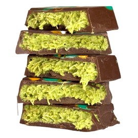 Dubai Chocolate Bar. Velvet Pistachio Cream & Crispy Kataifi in Belgian Dark and White Chocolate 8.3 oz | 235 g (Pack of 2)
