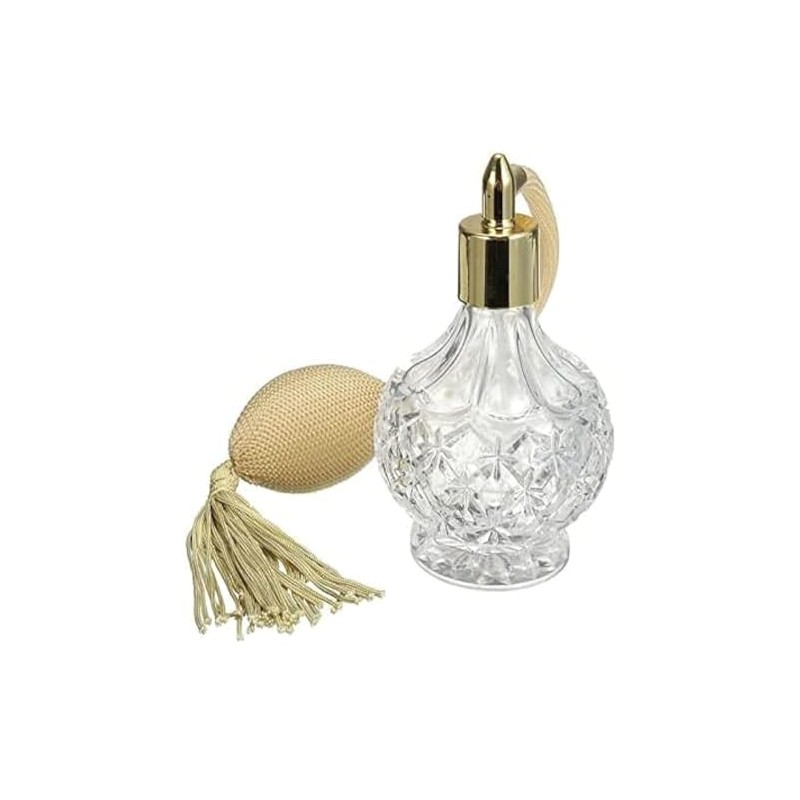 Topxome 100ml Clear Crystal Vintage Style Perfume Bottle Long Spray
