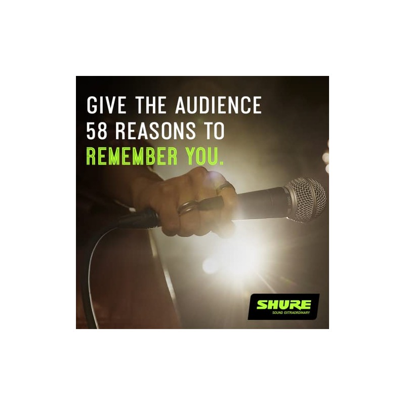Shure SM58-LC Cardioid Micrófono Vocal