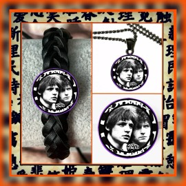 CREAM ROCK BAND ERIC CLAPTON  GINGER BAKER  BRACELET NECKLACE PIN