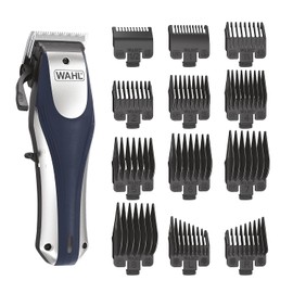Wahl Clipper - Juego de cortapelos inalámbrico de litio Pro con 22 piezas, 2 horas de funcionamiento y longitudes de corte de 1/16 a 1 pulgada, Azul/Patchwork, 79470