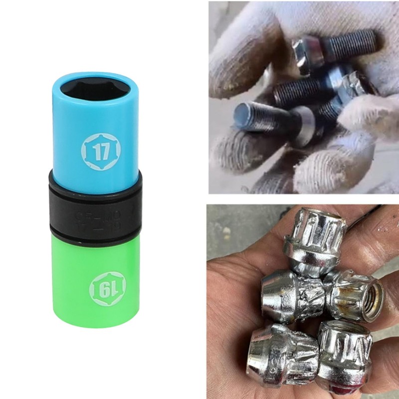 DPTOOL Lug Nut Socket Set 1/2" Drive Wheel Impact Flip