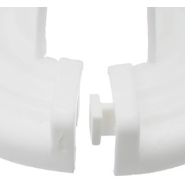 Universal 2-Piece Chains White plastic with Rohrabdeckung
