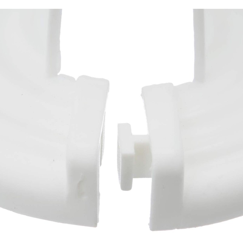 Universal 2-Piece Chains White plastic with Rohrabdeckung