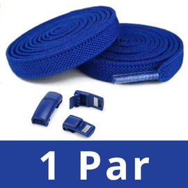 DALLAR Elastic Shoelaces Untied Strong Adjustable Shoe Laces with Magnetic Clasps Suitable for Shoes and Shoes for Kids and Adults Blue One Size, blue
