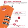 NAGE Luggage Locks, 3-Digit Security Suitcase Padlocks, Luggage Locks for