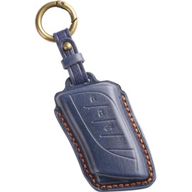 [smasol] Lexus Key Case, NX Lexus, Key Cover, RX Key Cover, UX Key Case, Genuine Leather, Luxury Design, Smart Key Case, Lexus, Navy (New Key)