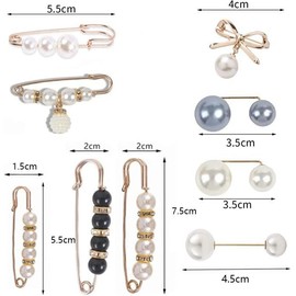 Brooch, Corsage, Pearl, Brooch Pin, Pearl Brooch, Shawl Pin, Women's, Formal Chest, Graduations, School Entrance Ceremonies, Recitals, Weddings, Funerals, Elegant, Gorgeous, Artificial Pearls, Faux