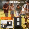 GRiliFE 16" Charcoal Smoker, 3 in 1 Heavy Duty Vertical